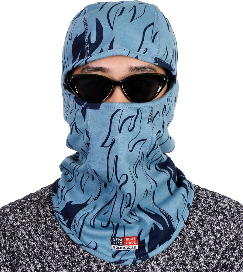 BOCOMAL FR Balaclava Face Mask 7oz Flame Resistant Covering Welding Hood Arc Rated NFPA2112 CAT2 One Size - Image 2